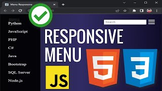 Menú Responsive con HTML CSS y JavaScript Explicado  Navbar Responsive  Tutorial desde Cero ✅ [upl. by Alaehs]