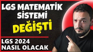 LGS 2024te BÜYÜK DEĞİŞİKLİK❗️LGS Matematik Dersine DİKKAT [upl. by Yesak714]