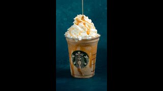 How to make caramel FRAPPUCCINO  Starbucks shorts [upl. by Sayres]