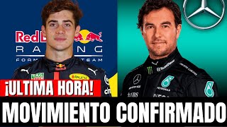 ¡BOMBAZO ¡CHECO PÉREZ FIRMA CON MERCEDES PARA 2025 COLAPINTO A RED BULL [upl. by Elish]