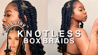 DETAILED How to do Knotless Box Braids [upl. by Esiuqcaj629]