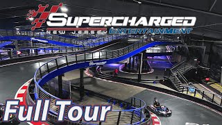 Supercharged Worlds Largest Indoor GoKarts Edison NJ  Full Tour [upl. by Nazarius218]