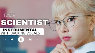 TWICE  Scientist  Instrumental with backing vocals Lyrics [upl. by Eniluqcaj]