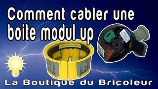 Comment cabler connecter une boite DCL Modulup BBC pour faux plafond cest simple et rapide [upl. by Sharity]