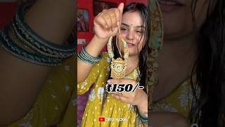 Meesho necklace review just for ₹150 dikuvlogs vlog minivlog viralvideo meeshohaul makeup [upl. by Jaimie794]