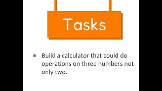 Build a calculator that could do operations on three numbers not only two الدرس الثالث [upl. by Ellinad]