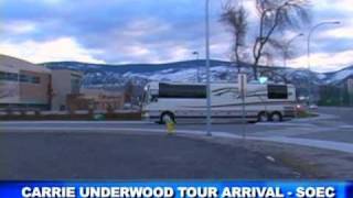 Carrie Underwood  Tour Arrives at the SOEC in Penticton BC [upl. by Gothart800]