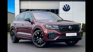 Approved Used Volkswagen Touareg Black Edition 4M 30 TDI 286ps Malbec Red  Wrexham Volkswagen [upl. by Marielle767]