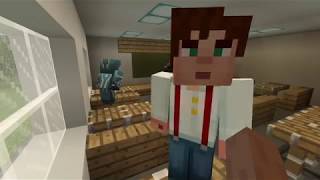 COURT MÉTRAGE MINECRAFT LA VIE DUN ÉCOLIER   FILM HUMOUR  PS4 FR [upl. by Ileana356]