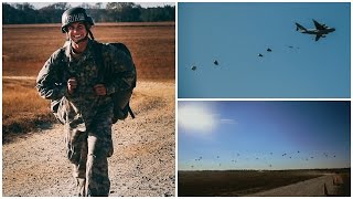 Watching Husband Jump out of a Plane  Airborne School [upl. by Bohner]