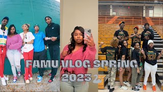 First Week As A Rattler  FAMU Spring 2023 Vlog 🐍💚🧡📚 [upl. by Uahc]