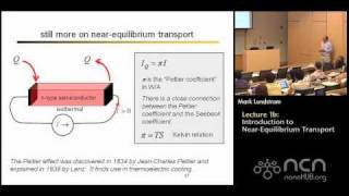 Nearequlibrium Transport Lecture 1 Introduction [upl. by Anehta553]