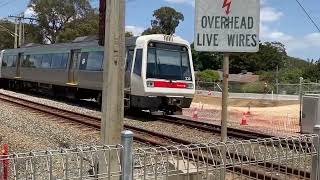 Trainspotting at Armadale Road Level Crossing Armadale [upl. by Martres]