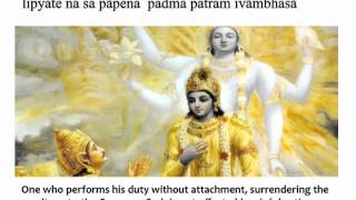 Bhagavad Gita Chapter 5  Verse 10 [upl. by Kcirted613]