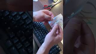 How remove sticker from paper part [upl. by Neelyar323]