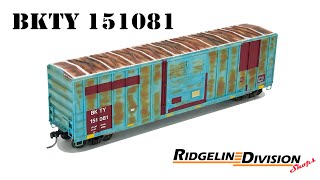 HOW TO Painting the sides and the roof  BKTY 151081  HO Scale [upl. by Miharbi]