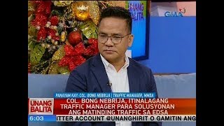 UB Panayam kay Col Bong Nebrija traffic manager MMDA [upl. by Naicul563]