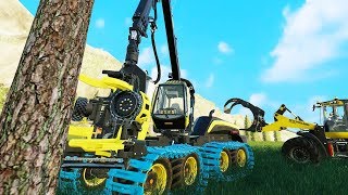 New Million Dollar Forestry Business  Farming Simulator 19 Felsbrunn [upl. by Wieche]