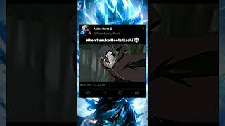 When Sasuke Meets Itachi 💀  shorts shortvideo naruto narutoshippuden sasuke itachi viral [upl. by Tutt]