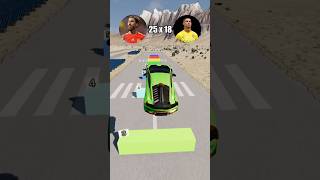 Cristiano Ronaldo Cars vs Sergio Ramos Cars Jumping Competition  BeamNGdrive shorts [upl. by Iormina944]