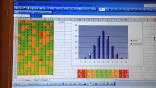 Máquina de Galton con EXCEL [upl. by Schoenburg]