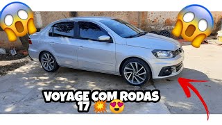 VOYAGE MONTADO COM AS RODA GOLF R  LINE ARO 17 💥😍 [upl. by Anastassia]