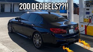 BMW G30 540i Gets Exhaust Cutout INSANELY LOUD [upl. by Falzetta]