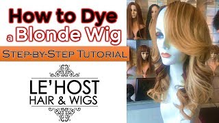 How to Dye a Wig Blonde [upl. by Shelagh346]