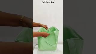 Ecofriendly shopping bag sewing tutorial  bag making  how to make Tote bag at home  bag shorts [upl. by Tillman]