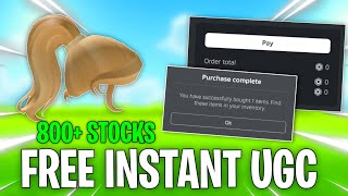 FREE UGC  Instant UGC Script  Get Chloes Girl Hair Instantly  800 Stocks [upl. by Olpe77]