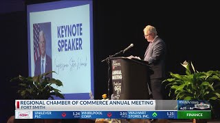 Fort Smith hosts annual Regional Chamber of Commerce meeting [upl. by Aneerbas]