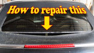 How to repair a convertible rear screen step by step guide Carauto upholstery repairs [upl. by Mcwilliams]