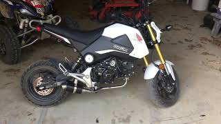 Honda Grom AR aodonly exhaust install [upl. by Arundell]