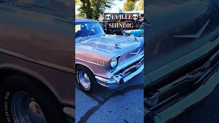 57 Chevy Bel Air 💀 Eville Shindig 2024 Hot Rod Show chevrolet carshow classiccar [upl. by Gardia160]