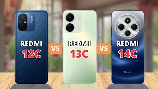 Redmi 12C vs Redmi 13C vs Redmi 14C Comparison [upl. by Enutrof469]