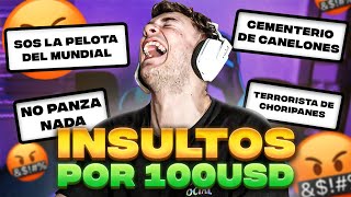 EL QUE MEJOR ME INSULTA GANA 100USD 🤑 [upl. by Harrie775]