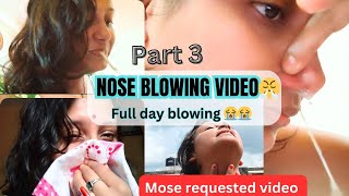 Nose Blowing amp Spitting to GetRid of Mucus😤youtubetrends requestvideo challenge nose challenge [upl. by Nolasba505]