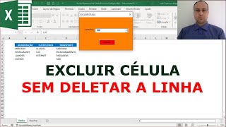 Excluir Apenas Uma Célula Excel via Códigos Excel VBA [upl. by Cilegna]