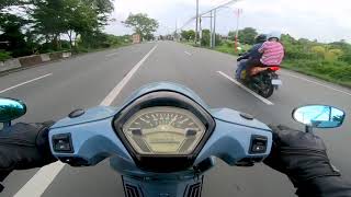 KYMCO LIKE 150i ACCELERATION TEST [upl. by Nillor305]