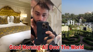 Latest Video Stjepan Hauser Says Good Morning All Over The World Hauser And His Wife Enjoying [upl. by Pilloff]