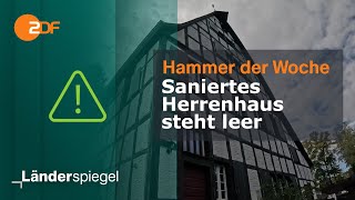 Saniertes Herrenhaus steht leer  Hammer der Woche vom 121024  ZDF [upl. by Frentz]