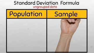 Standard Deviation Formulas for every possible situation [upl. by Alaaj]