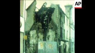 SYND 30 1 77 DAMAGE CAUSED ON THE EVE OF THE ANNIVERSARY OF BLOODY SUNDAY IN NORTHERN IRELAND [upl. by Ynnatirb940]