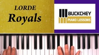 How To Play Royals By Lorde On Piano [upl. by Retla315]