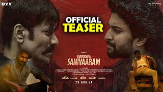 Saripodhaa Sanivaaram Official Teaser  Nani  Priyanka  SJ Suryah  Telugu Movies [upl. by Maxentia]