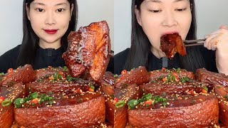 ASMR EP1174 Mukbang 🔥 Fried food Noodles Delicious Pork eating show Eating Sound [upl. by Richey]