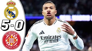 Real Madrid vs Girona 50  All Goals amp Highlights  La Liga 2024 [upl. by Olwena507]