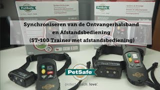 Synchroniseren van de Ontvangerhalsband en Afstandsbediening ST100 Trainer met afstandsbediening [upl. by Eceinej]