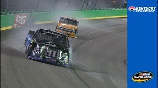 Grala gets loose takes Truex with him [upl. by Pillsbury]