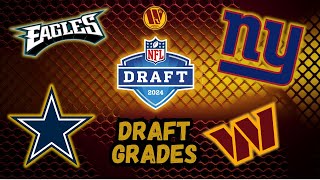 NFC East Draft Grades [upl. by Ahsienod]